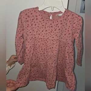 Zara Pink Floral Kids Dress